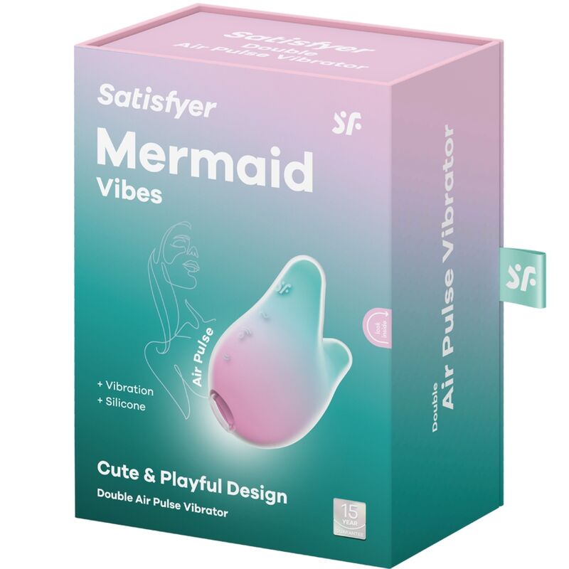 Satisfyer - Mermaid Vibes Estimulador y Vibrador Verde Menta e Rosa