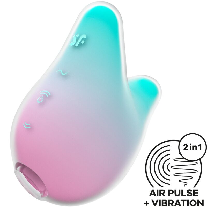 Satisfyer - Mermaid Vibes Estimulador y Vibrador Verde Menta e Rosa