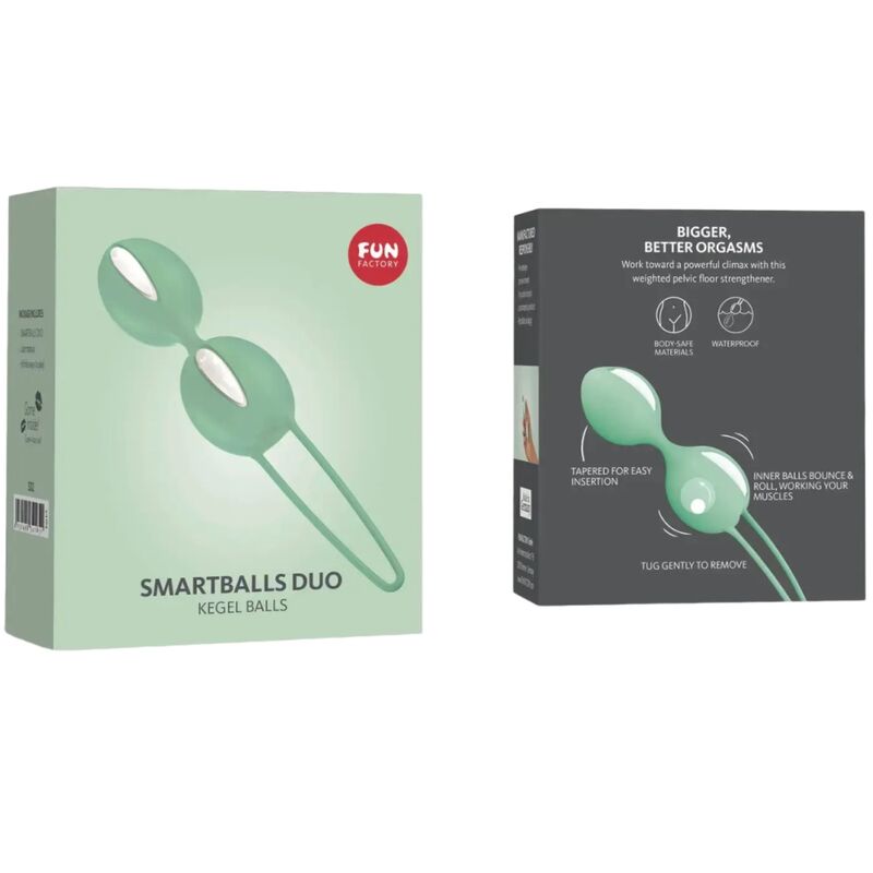 FUN FACTORY - SMARTBALLS PELVIC BALLS DUO BRANCO / PISTACHO