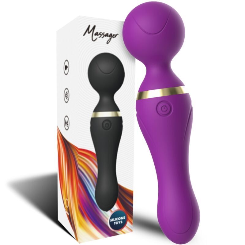 ARMONY - MASAJEADOR Y VIBRADOR FREEZA CABEÇA SUPER FLEXÍVEL ROXO