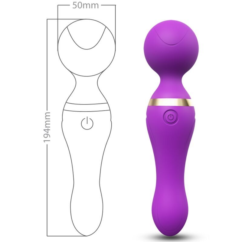 ARMONY - MASAJEADOR Y VIBRADOR FREEZA CABEÇA SUPER FLEXÍVEL ROXO