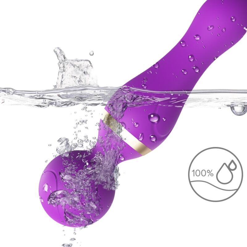 ARMONY - MASAJEADOR Y VIBRADOR FREEZA CABEÇA SUPER FLEXÍVEL ROXO