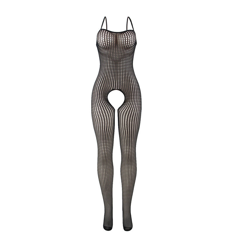 SUBBLIME - 951726 BODYSTOCKING ABERTO ENTREPERNAS EM REDE ELÁSTICA PRETO TAMANHO ÚNICO