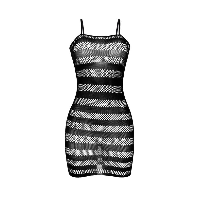 SUBBLIME - 951733 VESTIDO EM REDE COM FRANJAS PRETO TAMANHO ÚNICO