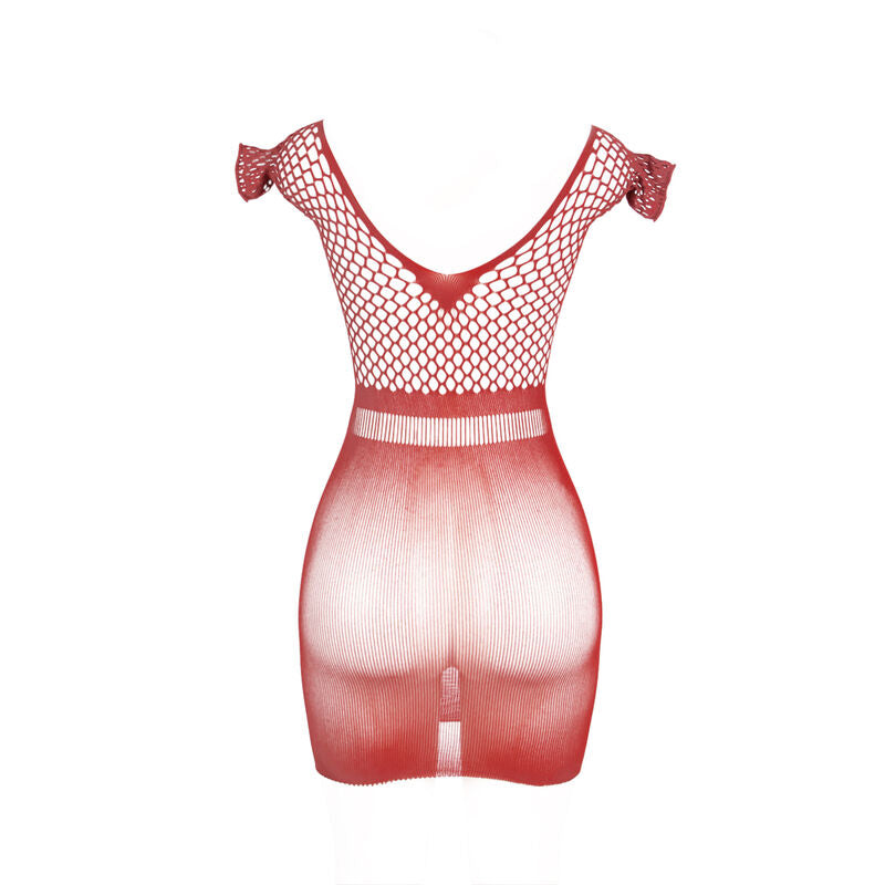 SUBBLIME - 951924 VESTIDO CURTO EM REDE CROCHÉ VERMELHO TAMANHO ÚNICO