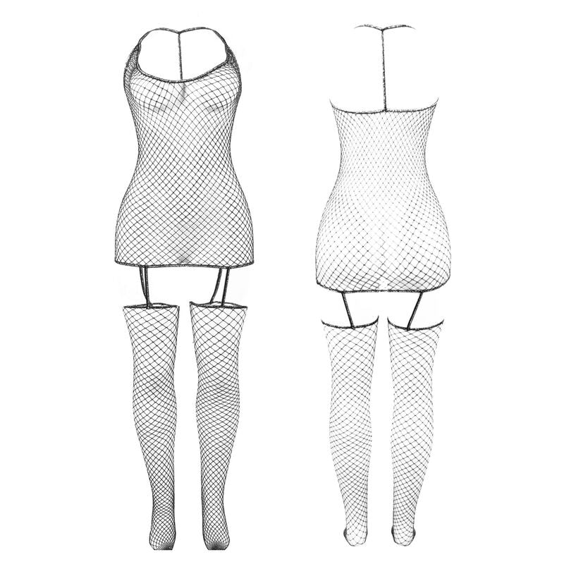 SUBBLIME - 951955 BODYSTOCKING EM REDE BRILHANTE TAMANHO ÚNICO
