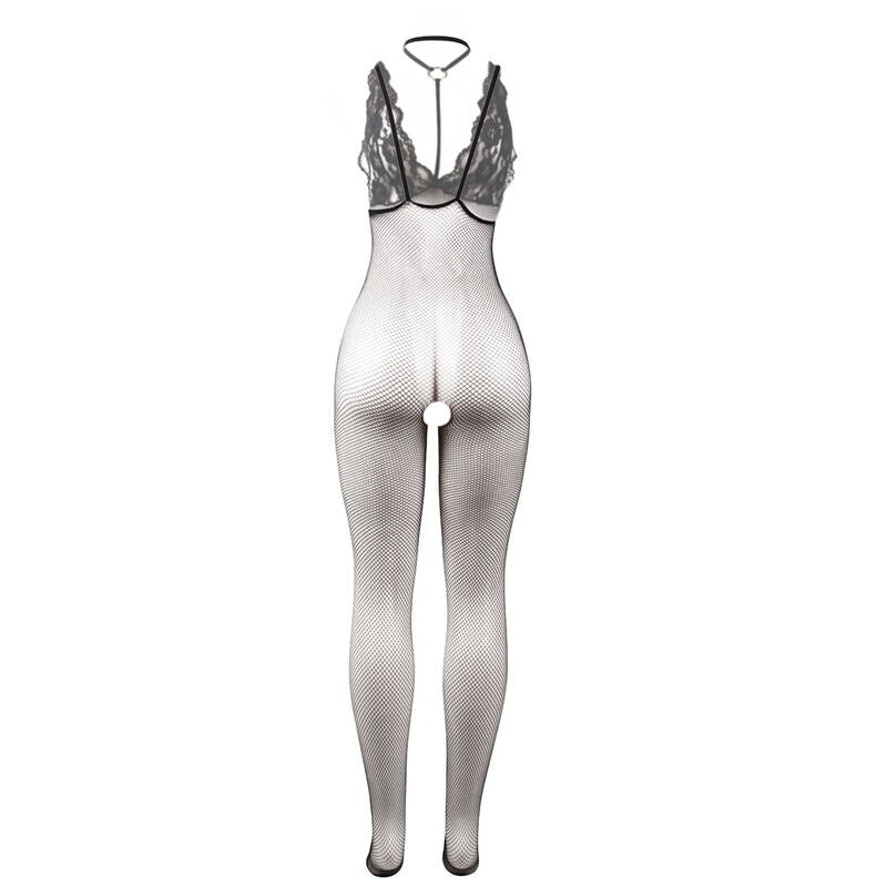 SUBBLIME - 951993 BODYSTOCKING SEM COSTAS DE RED TRANSPARENTE PRETO TAMANHO ÚNICO