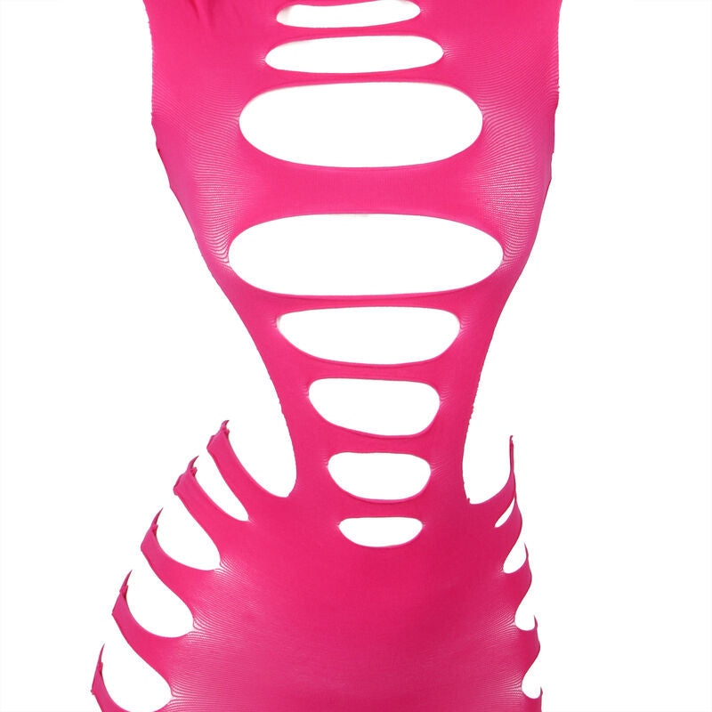 Sublime - 952273 Vestido Manga Larga Com Rede Elástica Rosa Tamanho Único