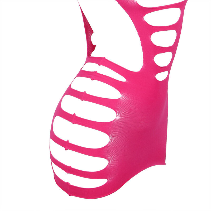 Sublime - 952273 Vestido Manga Larga Com Rede Elástica Rosa Tamanho Único