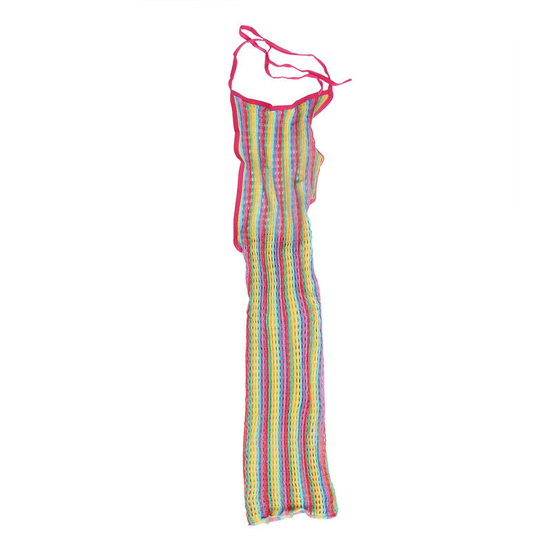 SUBBLIME - 952341 VESTIDO EM REDE ARCO-ÍRIS TAMANHO ÚNICO