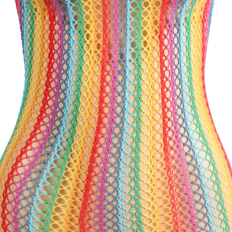 SUBBLIME - 952341 VESTIDO EM REDE ARCO-ÍRIS TAMANHO ÚNICO