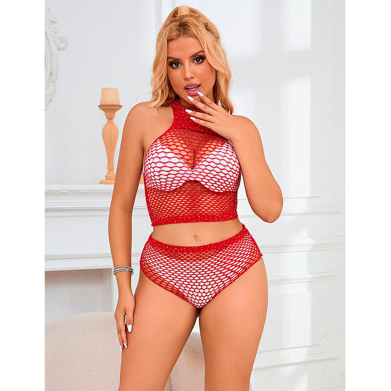 SUBBLIME - 952402 CONJUNTO DE RED COM DIAMANTES ROSA TAMANHO ÚNICO