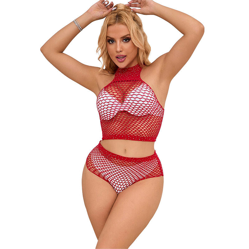 SUBBLIME - 952402 CONJUNTO DE RED COM DIAMANTES ROSA TAMANHO ÚNICO