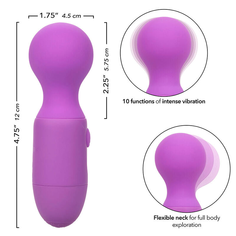 CALEXOTICS - MASAJEADOR PRIMERA VEZ RECARREGÁVEL 10 VIBRAÇÕES ROXO