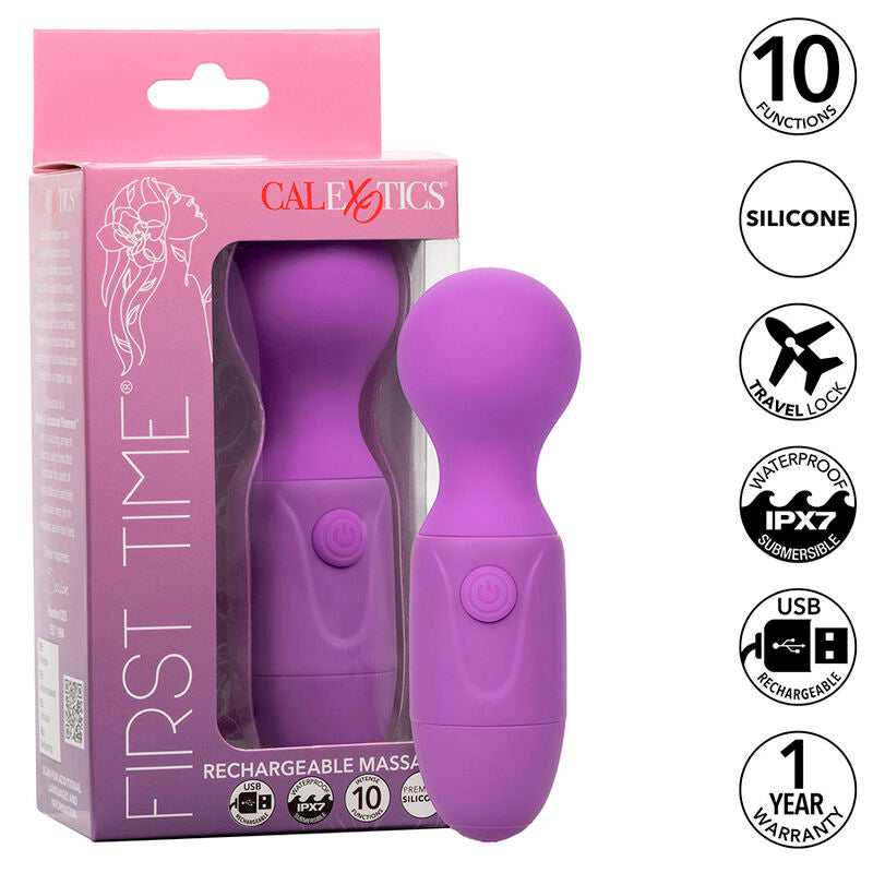 CALEXOTICS - MASAJEADOR PRIMERA VEZ RECARREGÁVEL 10 VIBRAÇÕES ROXO