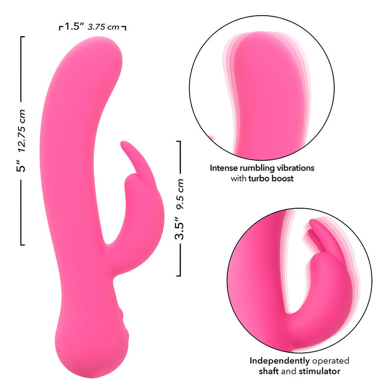 CALEXOTICS - PRIMERA VEZ VIBRADOR COELHO RECARREGÁVEL ROSA