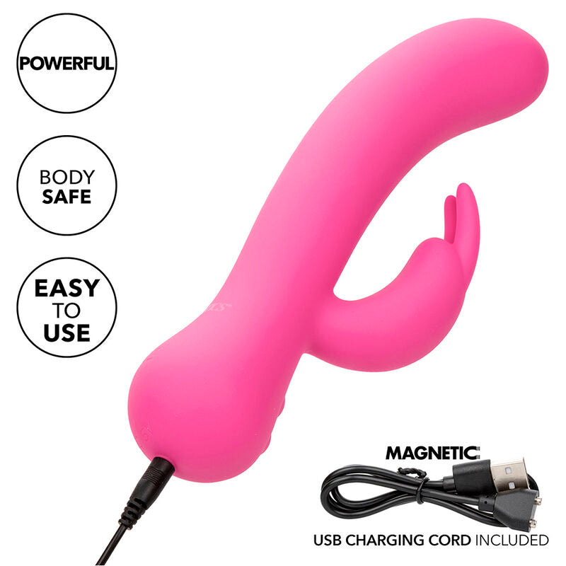 CALEXOTICS - PRIMERA VEZ VIBRADOR COELHO RECARREGÁVEL ROSA