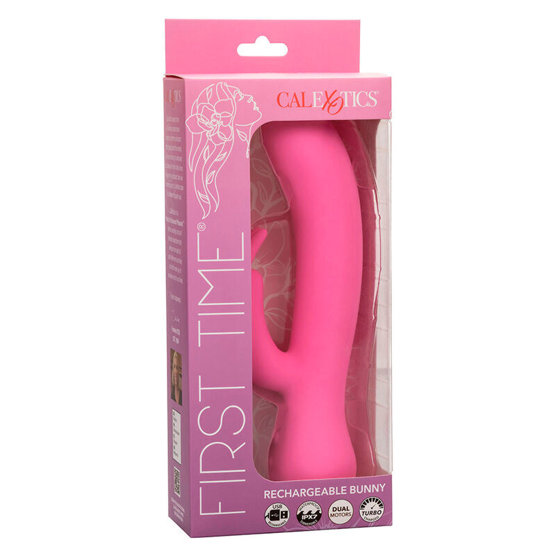 CALEXOTICS - PRIMERA VEZ VIBRADOR COELHO RECARREGÁVEL ROSA
