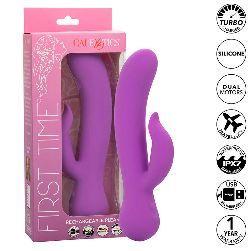 CALEXOTICS - PRIMERA VEZ VIBRADOR PLACOR RECARREGÁVEL ROXO