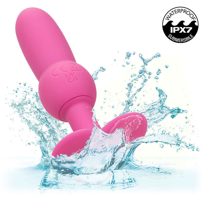 CALEXOTICS - FIRST TIME PLUG ANAL COM ESFERAS 10 VIBRAÇÕES ROSA