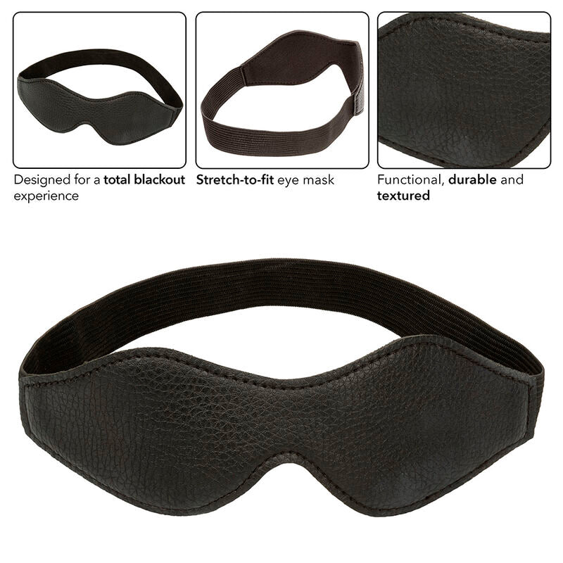 CALEXOTICS - NOCTURNAL VENDA PARA OLHOS EM PVC PRETO