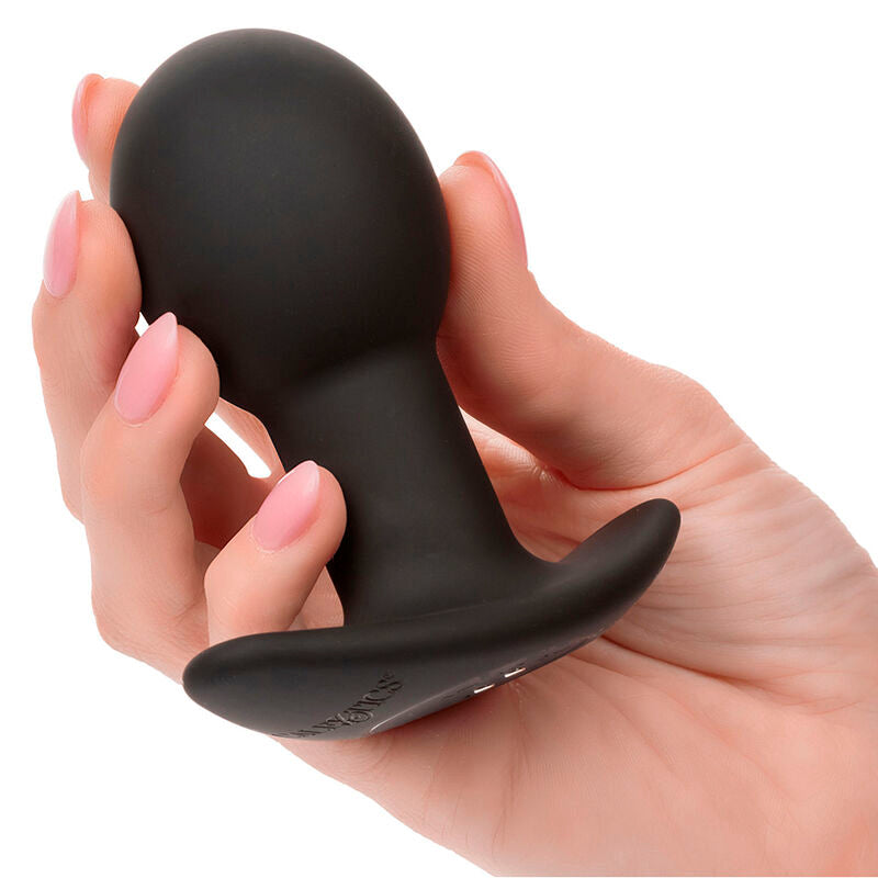 CALEXOTICS - ROCK BOTTOM PLUG ANAL 10 VIBRAÇÕES SILICONA PRETO