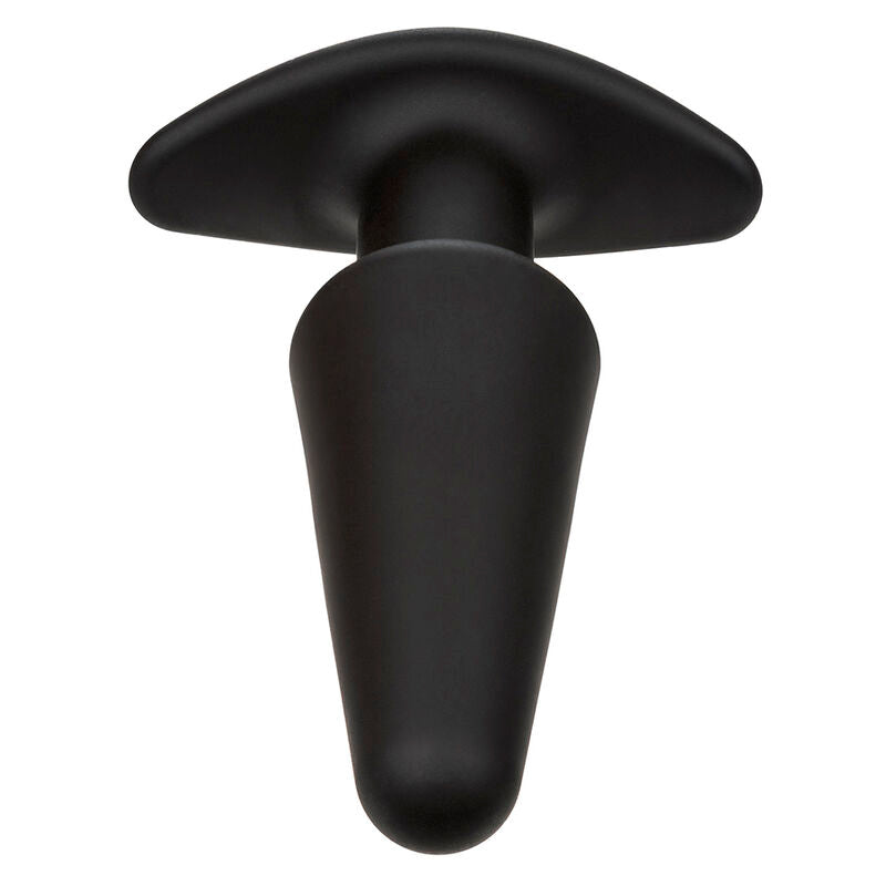 CALEXOTICS - ROCK BOTTOM PLUG ANAL CÔNICO 10 VIBRAÇÕES SILICONA PRETO