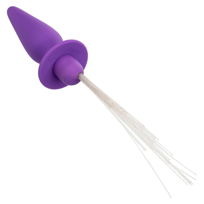 CALEXOTICS - PLUG ANAL ILUMINADO AURORAS DEL SUR 10 VIBRAÇÕES SILICONA ROXO