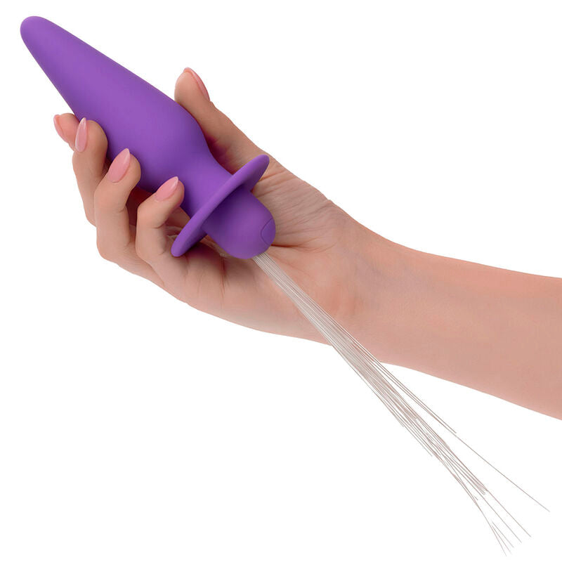 CALEXOTICS - PLUG ANAL ILUMINADO AURORAS DEL SUR 10 VIBRAÇÕES SILICONA ROXO