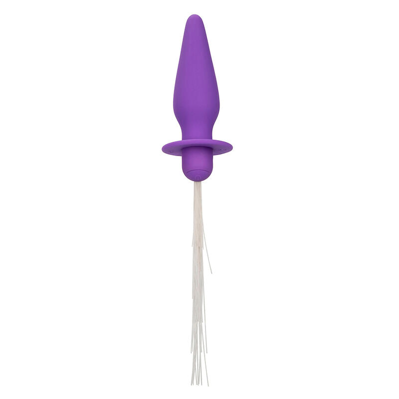 CALEXOTICS - PLUG ANAL ILUMINADO AURORAS DEL SUR 10 VIBRAÇÕES SILICONA ROXO