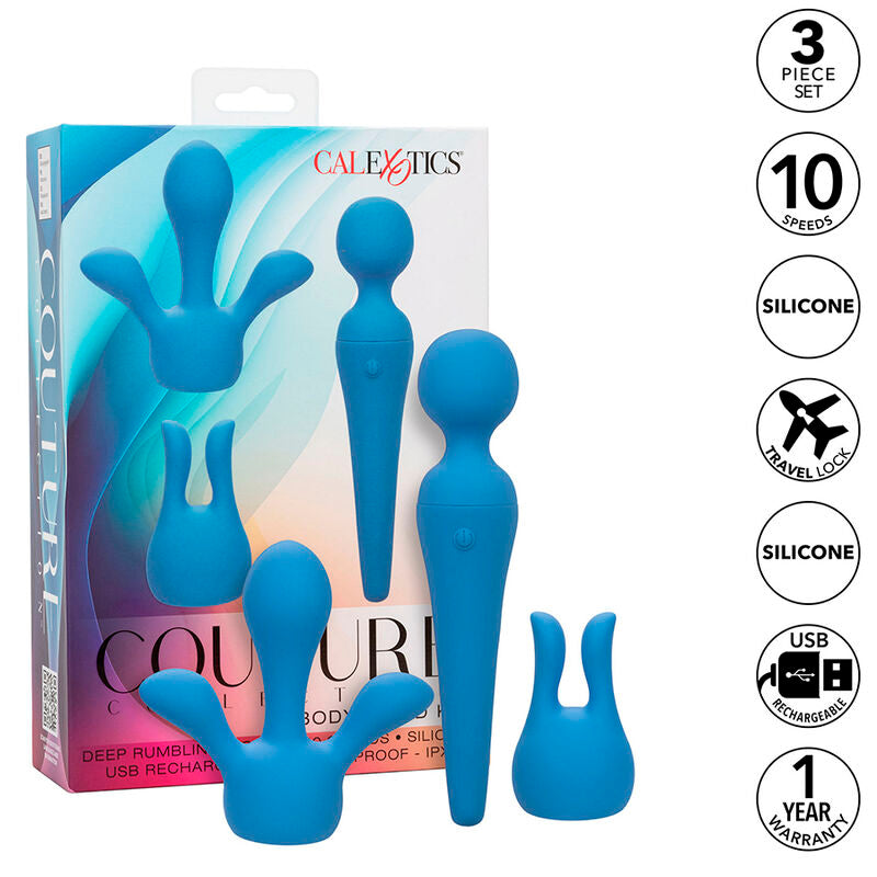 COUTURE KIT VARITA VIBRADOR 10 VELOCIDADES AZUL