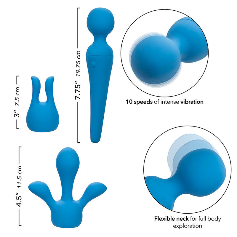 COUTURE KIT VARITA VIBRADOR 10 VELOCIDADES AZUL