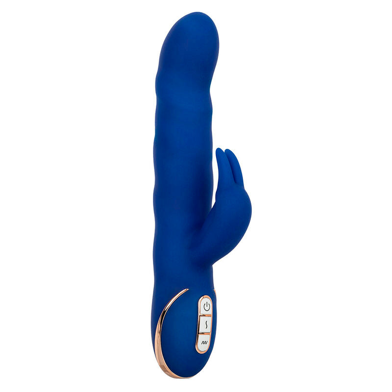 CALEXOTICS - JACK VIBRADOR RABBIT COM MOVIMENTO DE ONDAS AZUL