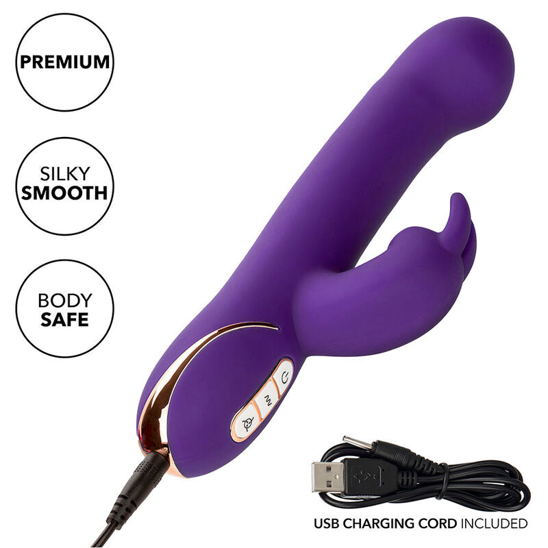 Calexotics - Jack Rabbit Vibrador Y Estimulador 7 Vibraciones Y Modo De Succión Azul
