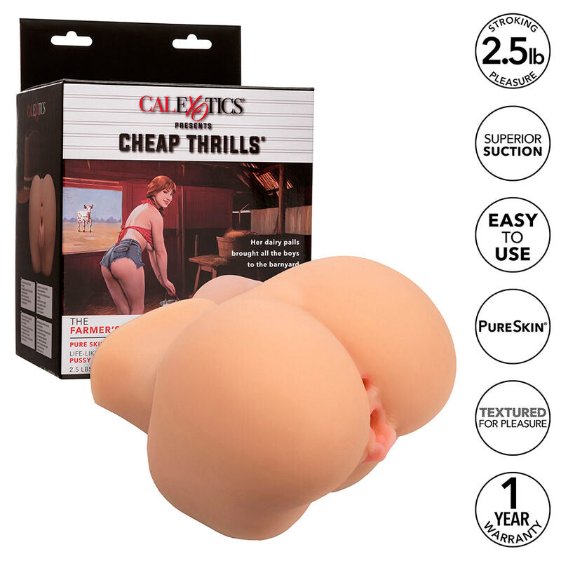 CALEXOTICS - THE FARMER'S DAUGHTER MASTURBADOR DUPLO REALISTA NATURAL