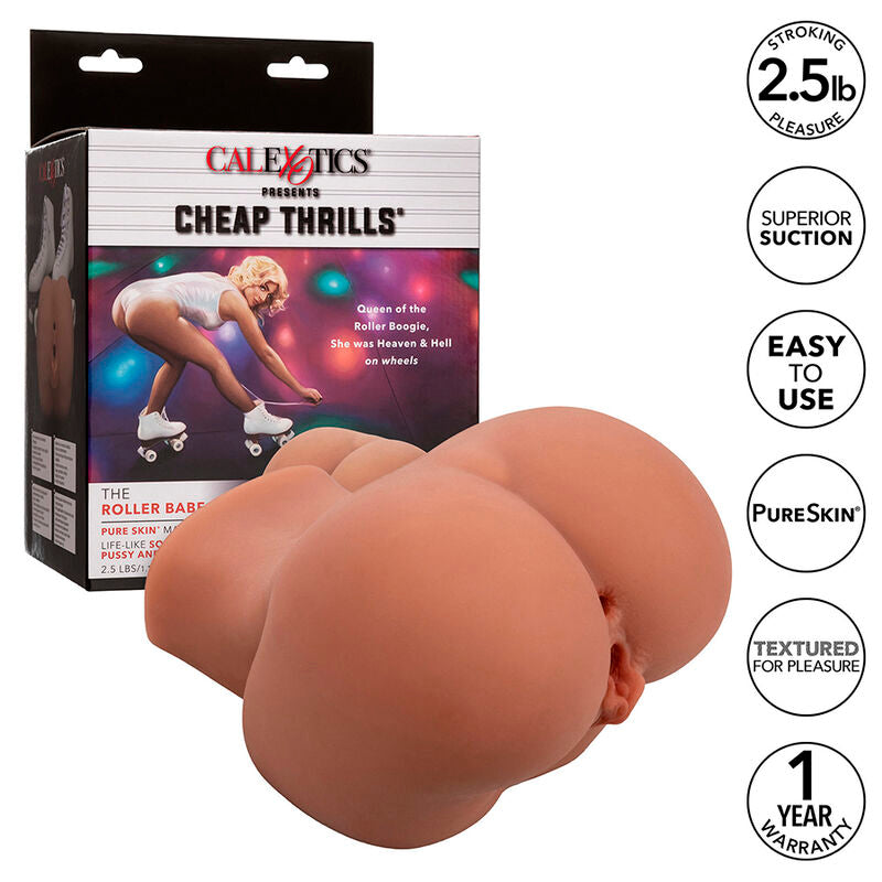 CALEXOTICS - THE ROLLER BABE MASTURBADOR DUPLO REALISTA NATURAL
