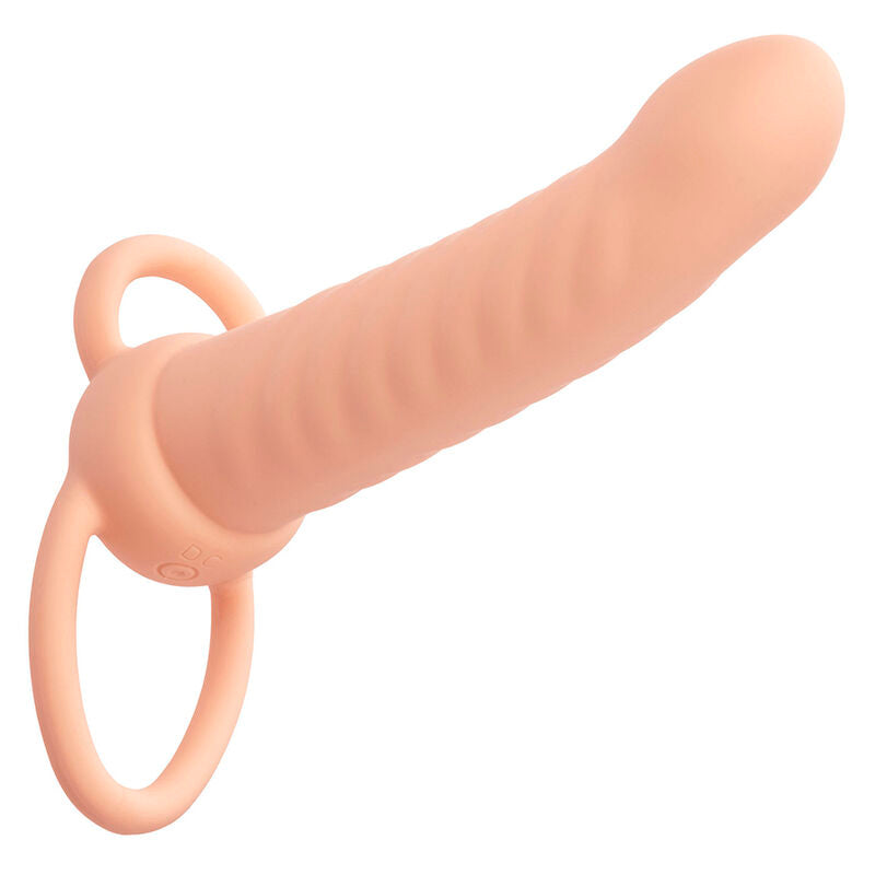Calexotics - Maxx Ribbed Dual Penetrator 10 Vibraciones Carne