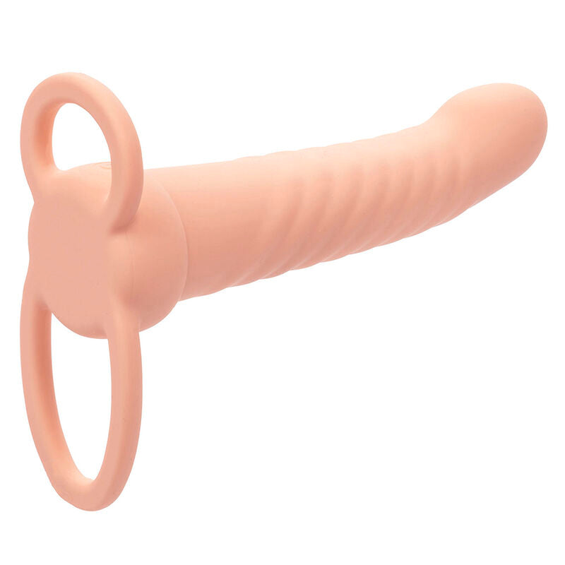 Calexotics - Maxx Ribbed Dual Penetrator 10 Vibraciones Carne