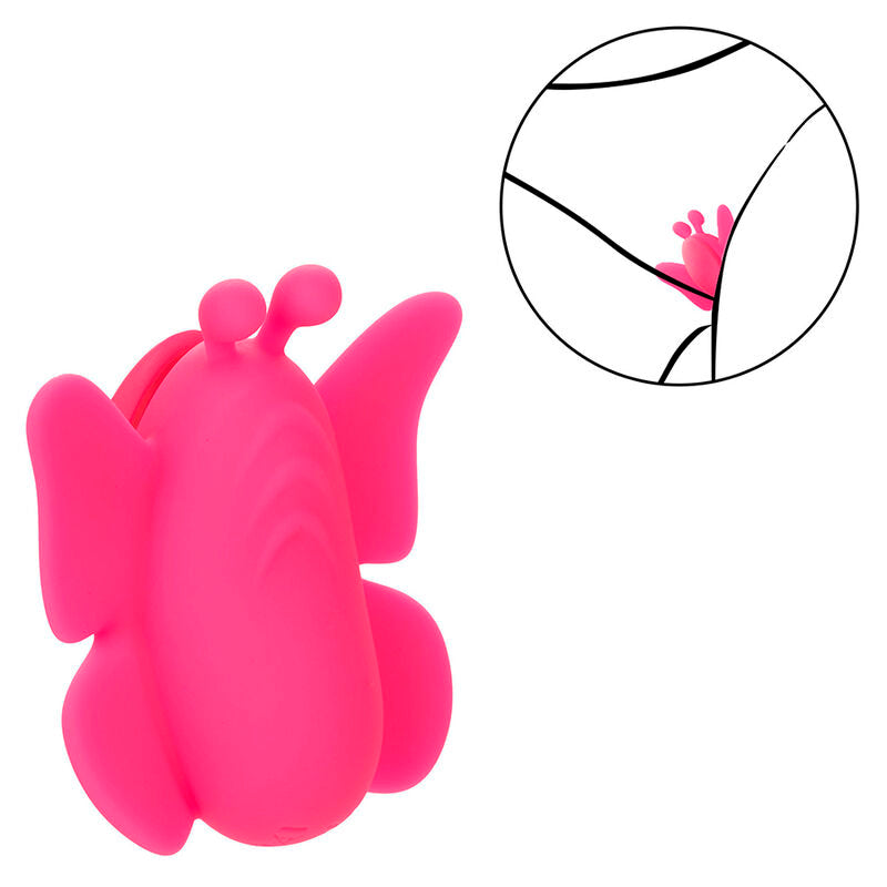 CALEXOTICS - NEON VIBES THE FLUTTER VIBE ESTIMULADOR 10 VIBRAÇÕES ROSA