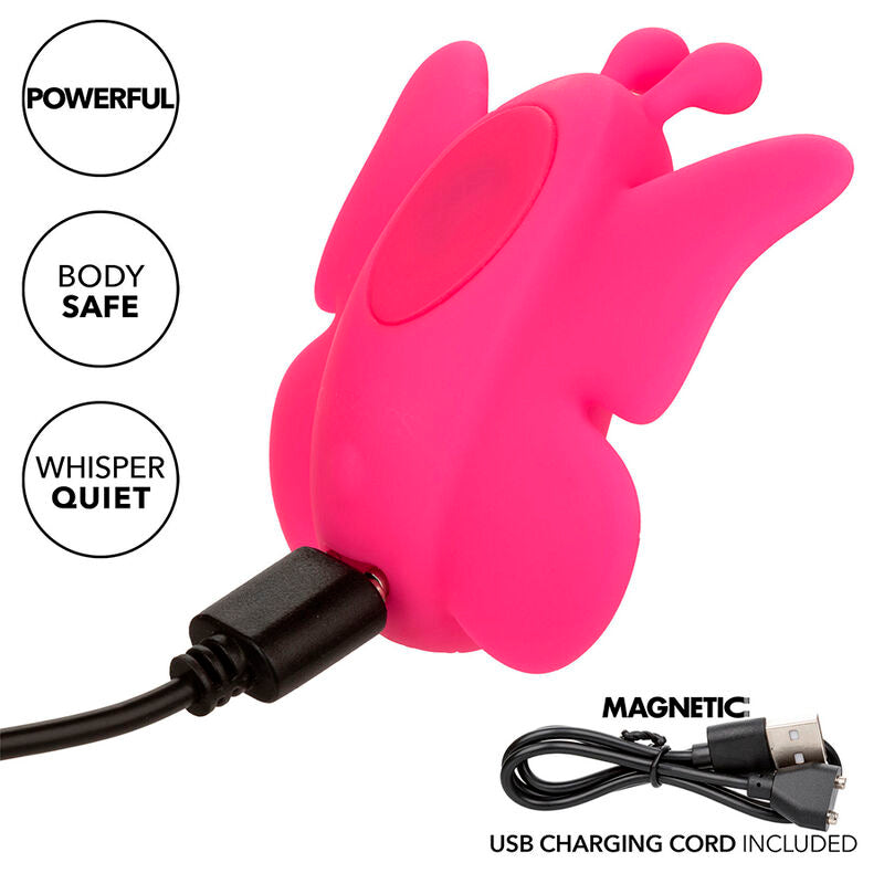 CALEXOTICS - NEON VIBES THE FLUTTER VIBE ESTIMULADOR 10 VIBRAÇÕES ROSA