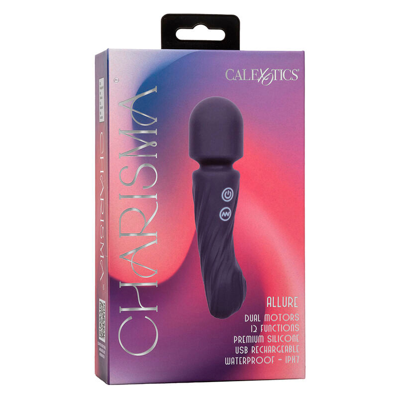 Calexotics - Charisma Allure Masajeador Dual Motores 12 Funciones 17,25 Cm X 4,5 Cm Roxo