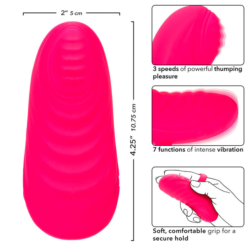 CALEXOTICS - ENVY MASAJEADOR DE BOLA RODANTE DE MANO 7 VIBRAÇÕES ROSA