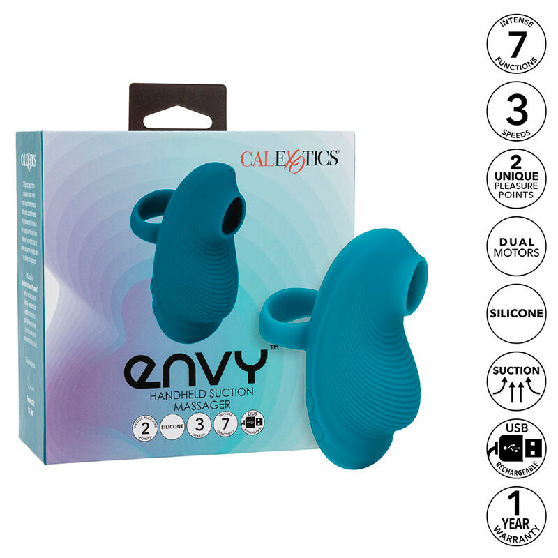 Calexotics - Envy Massageador Portátil con 7 Vibraciones Azul