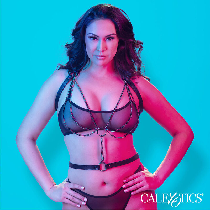 CALEXOTICS - ARNÉS DE CABEZAL MULTICAIN EUPHORIA PREMIUM TAMAÑO PLUS