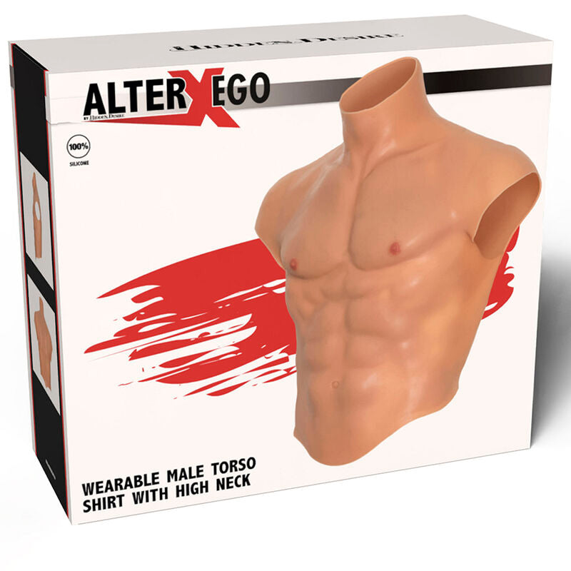 DESEO OCULTO - ALTER EGO SILICONE MASCULINO TRONCO CAMISA COM CARNE ABS
