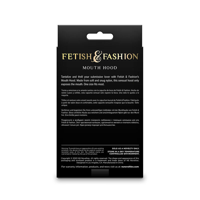 NOVEDADES NS - FETISH E FASHION CAPUZ BOCA NYLON BRANCO