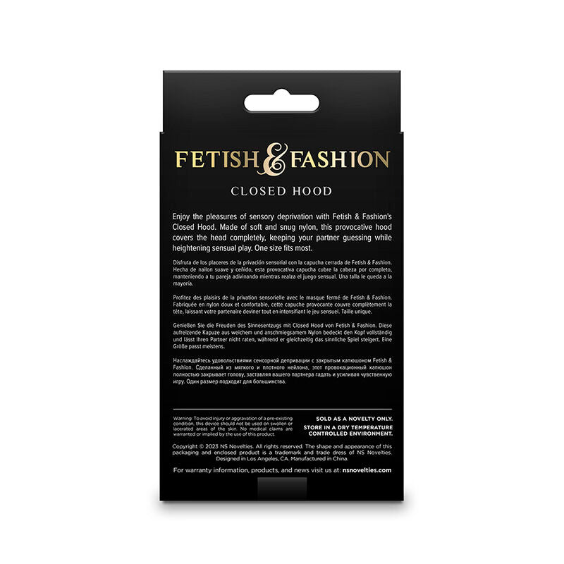 NOVEDADES NS - FETISH &amp; FASHION CAPUZ FECHADO NYLON BRANCO