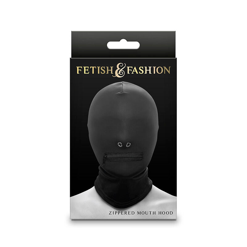 NS NOVELTIES - FETISH & FASHION BALACLAVA COMPLETA COM FECHO EM NYLON PRETO
