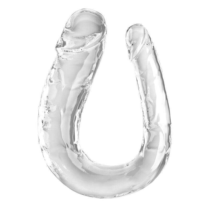 KING COCK - DILDO DOBLE PROBLEMA DUPLO 44 CM TRANSPARENTE