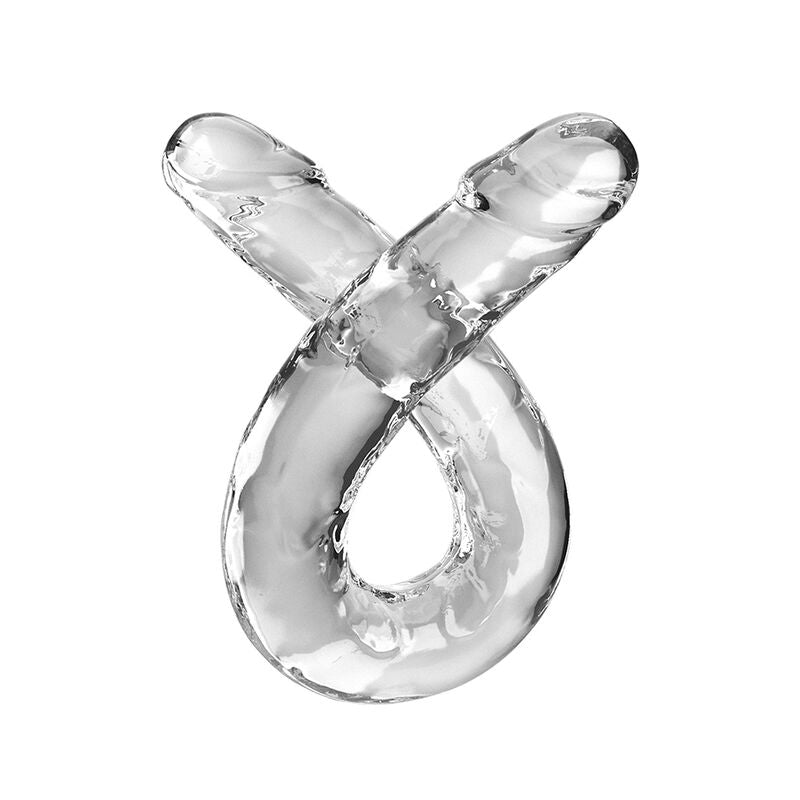 KING COCK - DILDO DOBLE PROBLEMA DUPLO 46 CM TRANSPARENTE